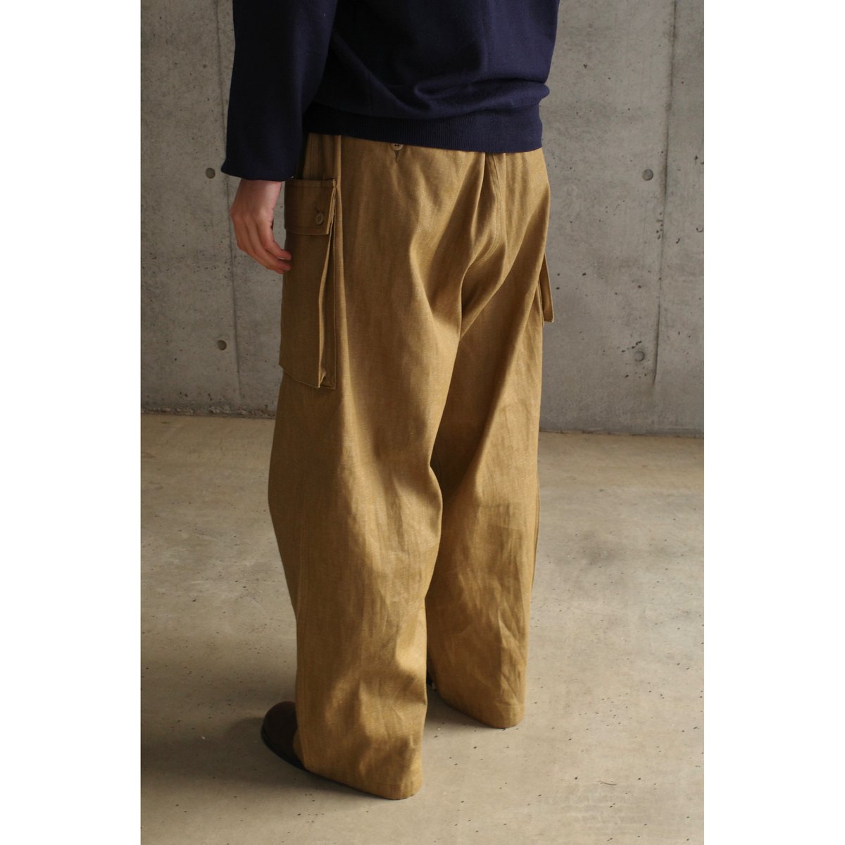 P A C S - Double Pocket Cargo Pants (Navy Denim