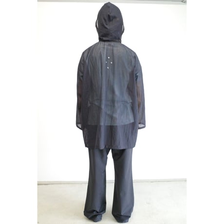 P A C S - Sheer Hooded Jacket  (BLK)