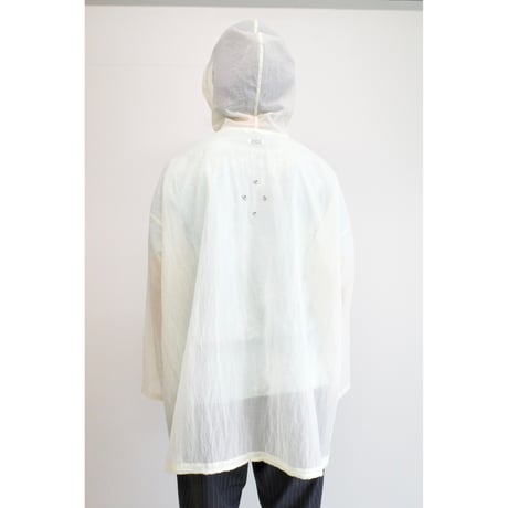 P A C S - Sheer Hooded Jacket  (WHT)