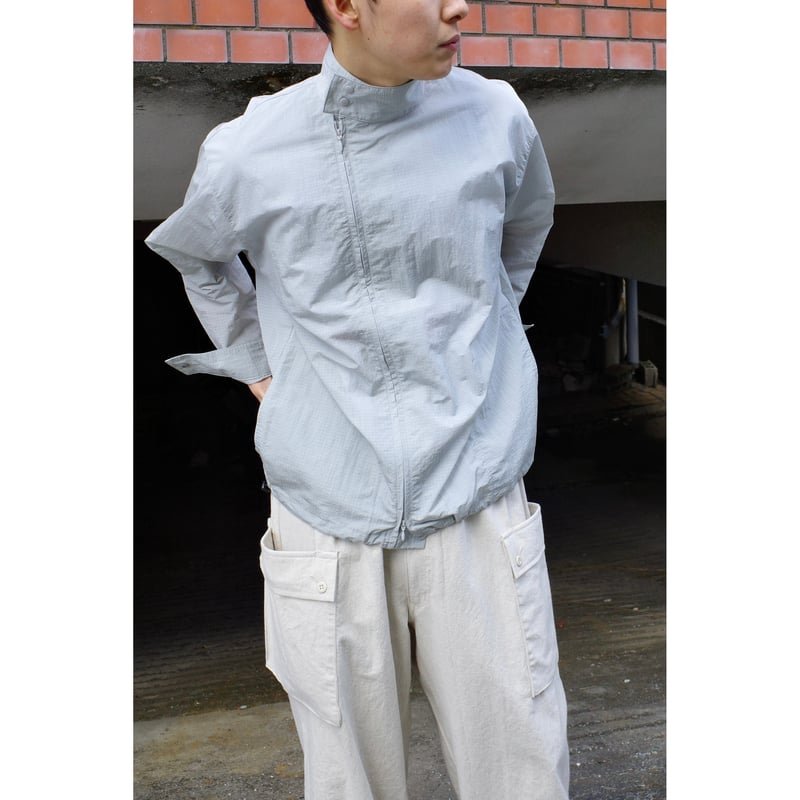 P A C S - Asymmetry Dog Ear Jacket (Gray) | PAL