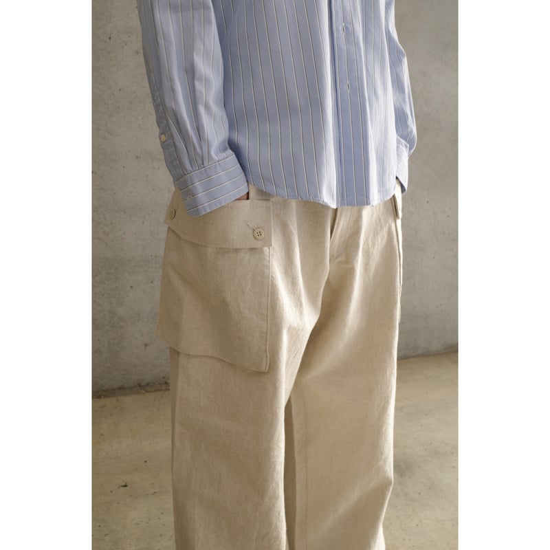 P A C S - Double Pocket Cargo Pants (Navy Denim