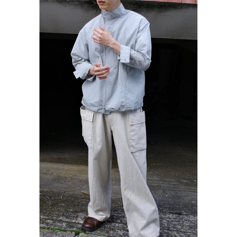 P A C S - Asymmetry Dog Ear Jacket (Gray) | PAL