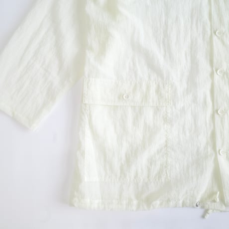 P A C S - Sheer Hooded Jacket  (WHT)