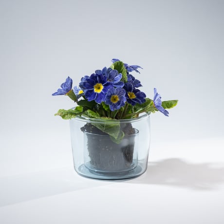 Crumple Pot Smal with inner pot　 Remelt Blue/AYANO YOSHIZUMI