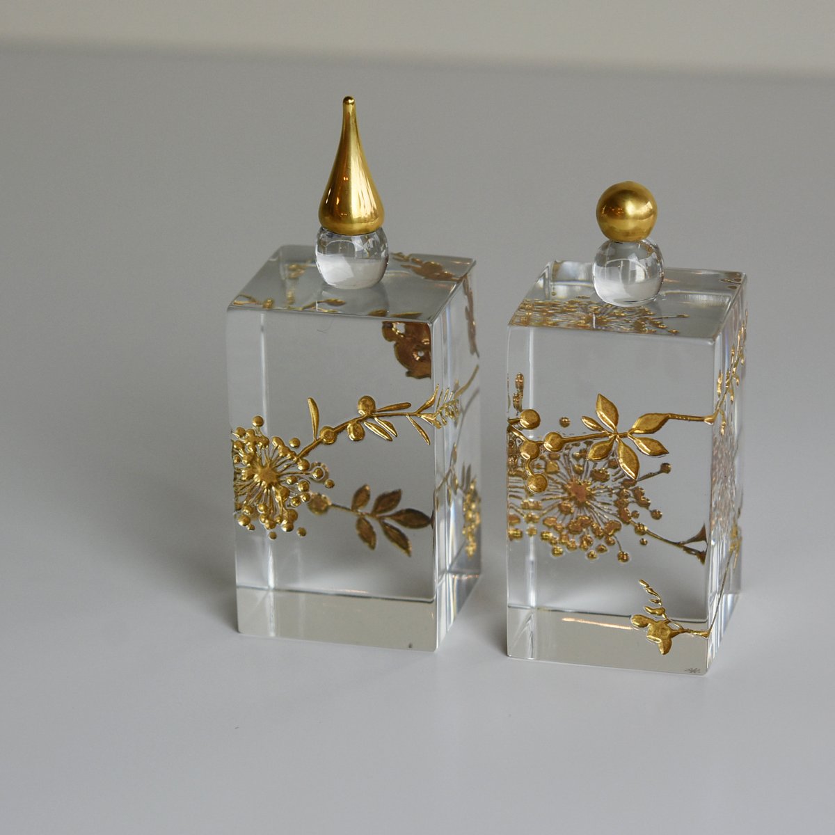 おひなさま 四角/時澤真美 037114-1-923 | 富山ガラス工房