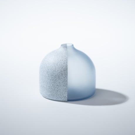 Ishime Vase Small   Remelt Blue/AYANO YOSHIZUMI 035924-1