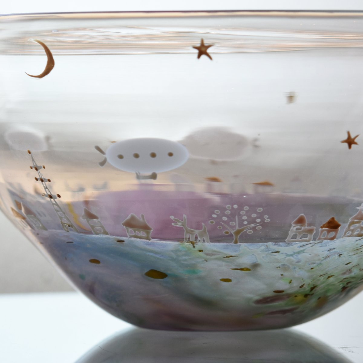 大鉢 TRIP/ 鈴木知子 010025-2 | 富山ガラス工房