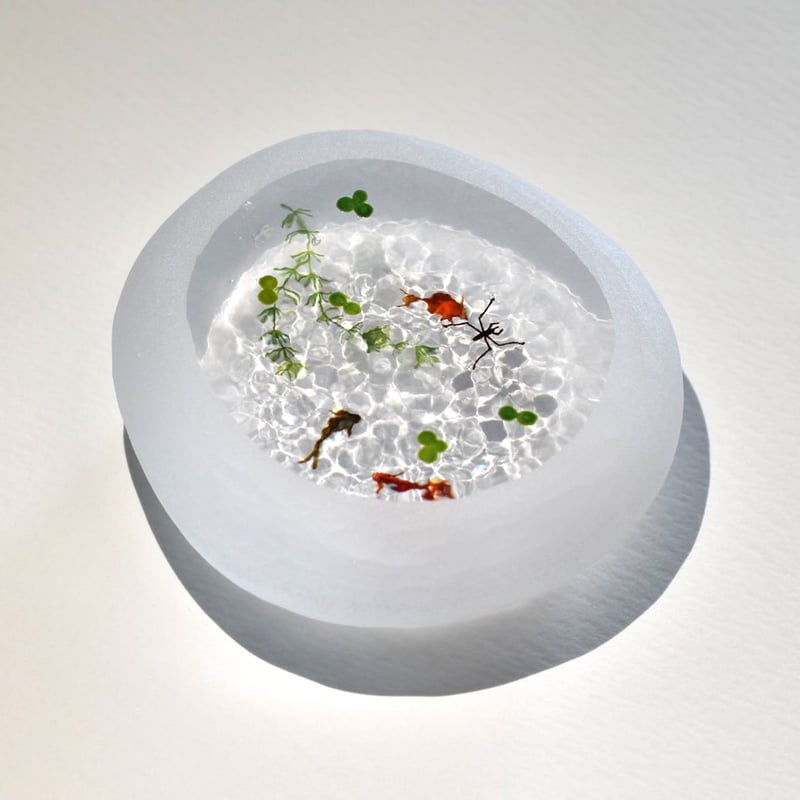 久保裕子　石文鎮　アメンボ　中サイズ 久保裕子 ガラス 石文鎮 アメンボ 【公式通販】