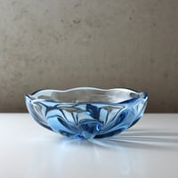 富山アイコニック ALE 輪花ボウルM/Remelt-Blue 876
