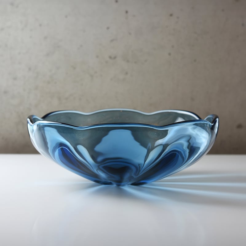 富山ガラス工房 ガラス深皿 富山ガラス工房 作家作品 素敵なボウルお 得