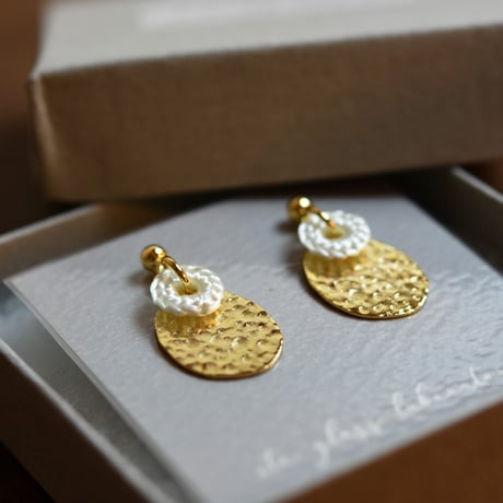 結　ランダムラウンドピアス/伊藤真知子  035558-1-838