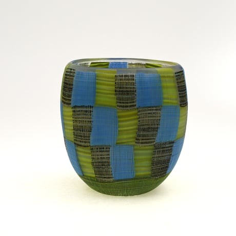 【Glass Art Pot展示作品】　Wetlands walk(湿原散歩）/佐野曜子