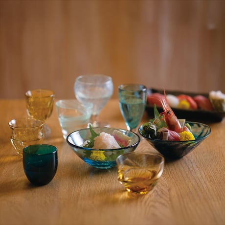 富山曼荼羅彩　冷酒グラス／TOYAMA GLASS STUDIO