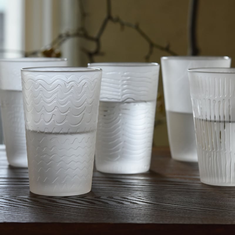 輸入雑貨　強化ガラス　硝子アート　『CHANEL』　特大ガラスアート　200cm glass「my pattern」常盤 杏奈 031907-1-426 | 富山ガラス工房