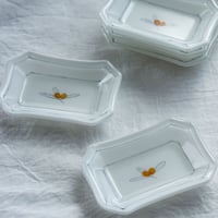 色絵豆皿 ビワ/戸島邦子　024666-6-344
