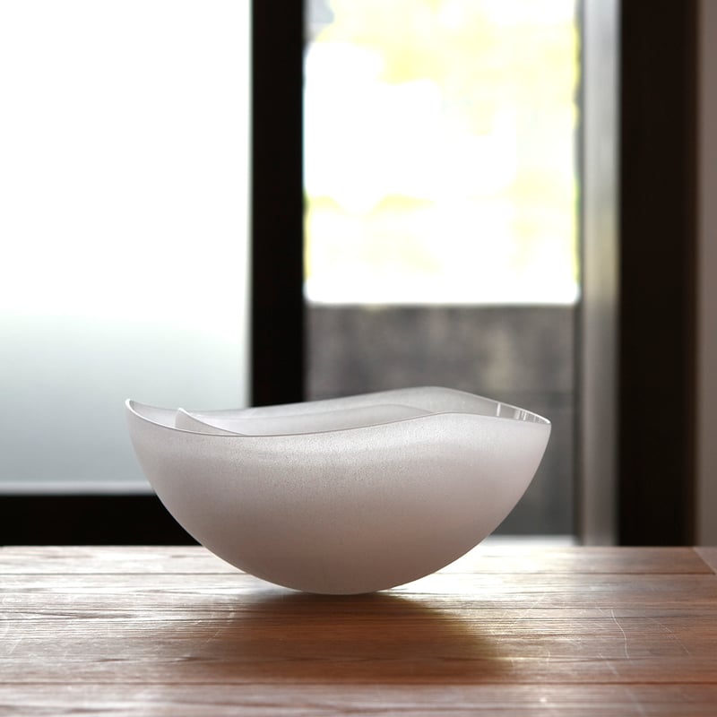 ふくら 三連の器/小路口 力恵 033027-1-802 | 富山ガラス工房 ふくら 三連の器/小路口 力恵 033027-1-802 | 富山ガラス工房
