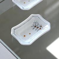色絵豆皿 キンモクセイ/戸島邦子　024666-6-451