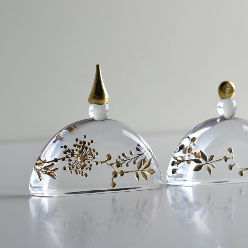 おひなさま 半円/時澤真美 033333-1-926 | 富山ガラス工房