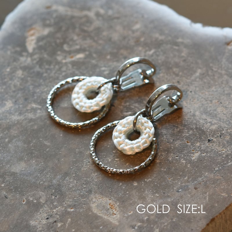 結 ラウンドロープイヤリング L /伊藤真知子 036355-1-896 | 富山