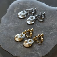 結　ラウンドウェーブイヤリング　S /伊藤真知子　036353-1-897