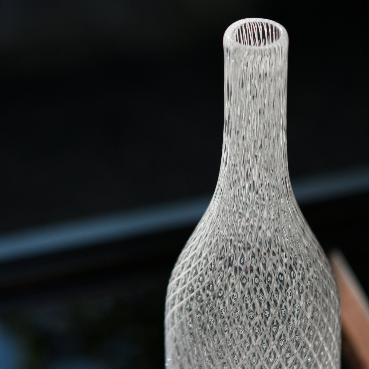 人気作家加倉井秀昭作★シャンパングラス★新品未使用★ ラティチェロボトル/加倉井秀昭 035227-1-823 | 富山ガラス工房