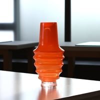 HOTARU ORANGE YELLOWISH CRYSTAL vase/Jiri Suchy 036766-1