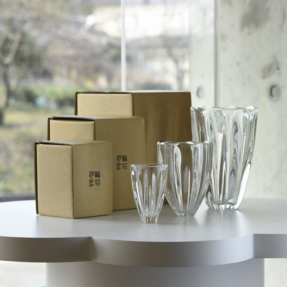 ガラスボウル　富山ガラス　輪花ボウルM 工芸品　Toyama Glass 富山アイコニック/輪花ボウルS 636 | 富山ガラス工房