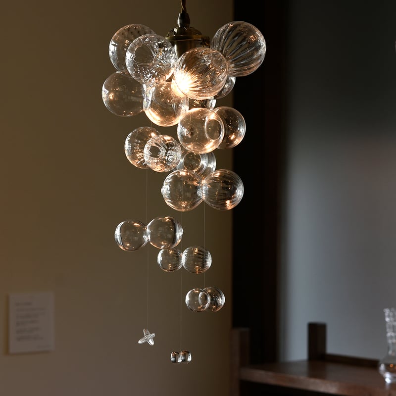 櫻井彩 さん ガラスのモビール クリア