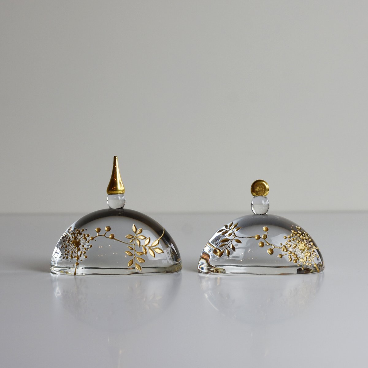 おひなさま 半円（厚）/時澤真美 034608-1-925 | 富山ガラス工房