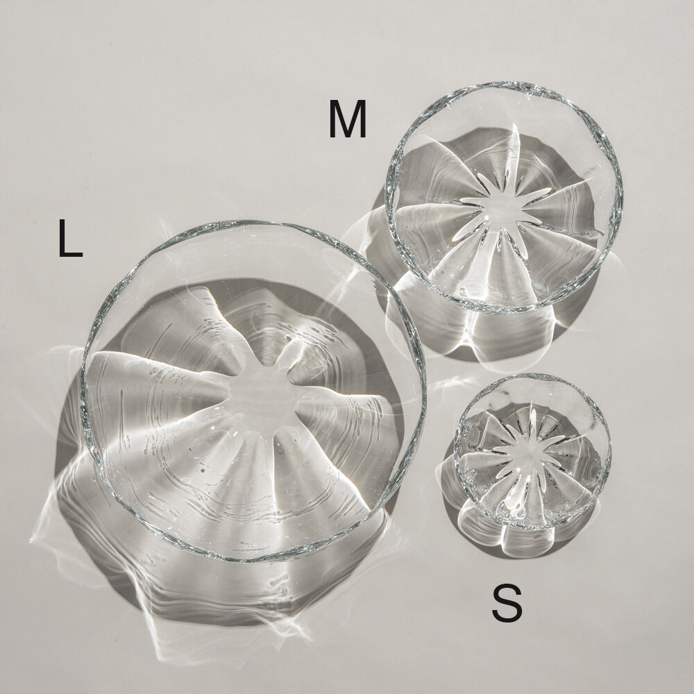 ガラスボウル　富山ガラス　輪花ボウルM 工芸品　Toyama Glass 富山アイコニック/輪花ボウルS 636 | 富山ガラス工房