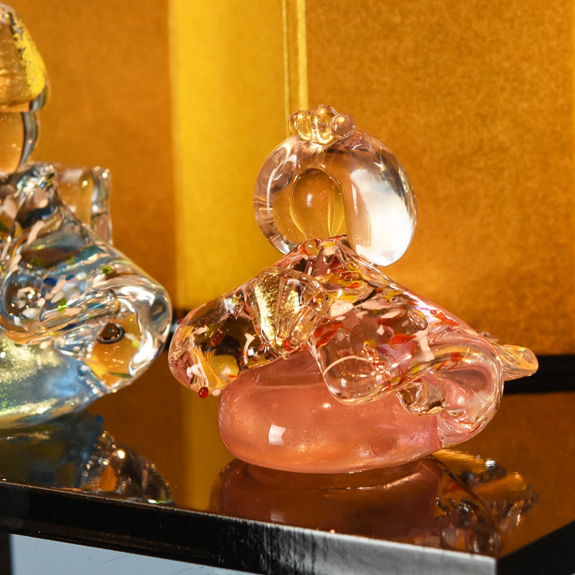 お雛様「花」/鈴木俊也 021935-14-624 | 富山ガラス工房