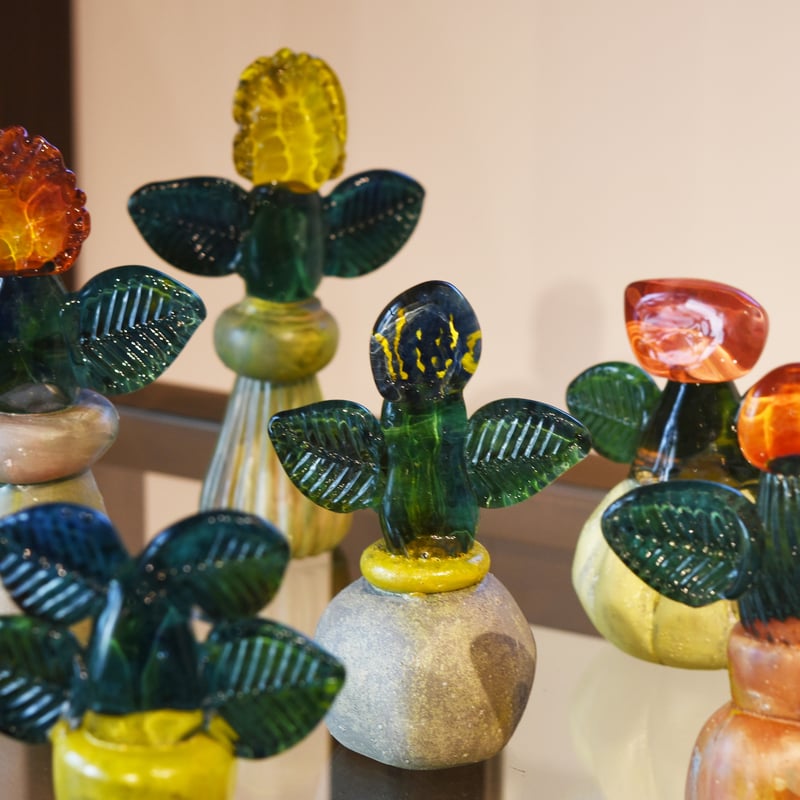 ガラス細工　レトロな風景 glass plant/常盤杏奈 033404-1 | 富山ガラス工房