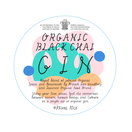 100ml｜ORGANIC BLACK CHAI GIN | オーガニックブラックチャイジン＜ミニチュアボトル＞
