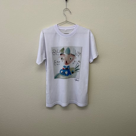 【長坂真護】Tシャツ「OLIVE Car rider」（リサイクルポリエステル）