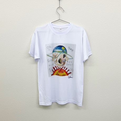 【長坂真護】Tシャツ「Our dad gives all to us soul sun 」（リサイクルポリエステル）