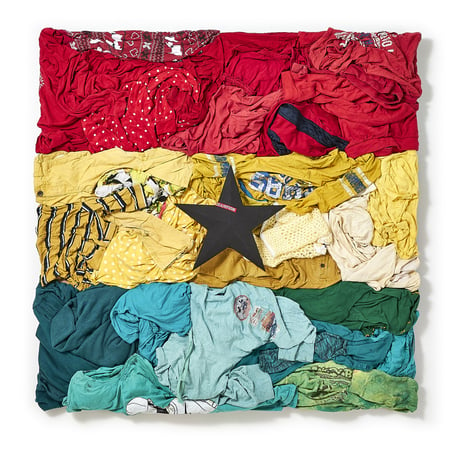 【長坂真護】Tシャツ「Ghana's flag」（リサイクルポリエステル）