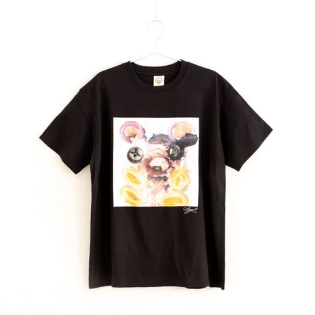【長坂真護】Tシャツ「AI」（オーガニックコットン）