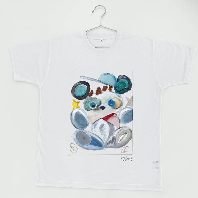 長坂真護】Tシャツ「GET」（リサイクルポリエステル） | MOON MATE