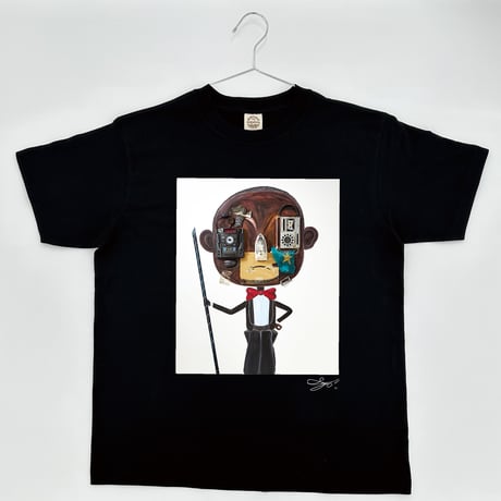 【長坂真護】Tシャツ「Best Dresser for you (gentleman) 」(オーガニックコットン）