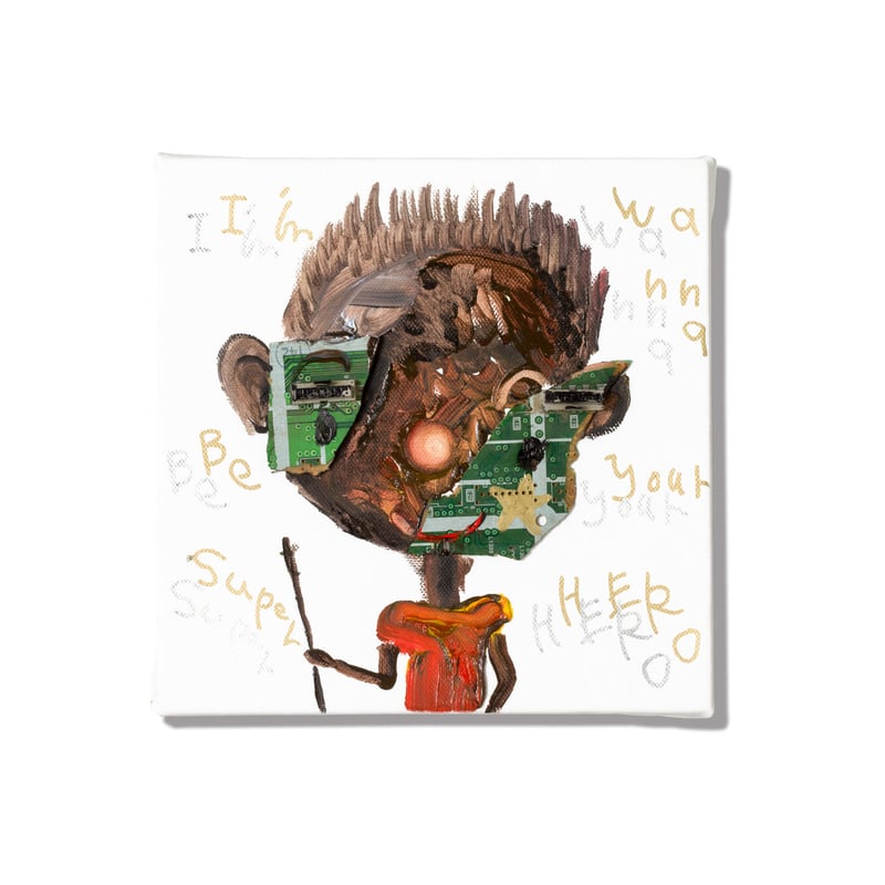 長坂真護】Tシャツ「I wanna be your hero」（リサイクルポリエステル 