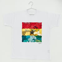【長坂真護】Tシャツ「Ghana's flag」（リサイクルポリエステル）