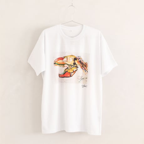 【長坂真護】Tシャツ「The colorful dinosaur」（リサイクルポリエステル）