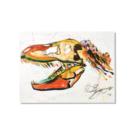 【長坂真護】Tシャツ「The colorful dinosaur」（オーガニックコットン）