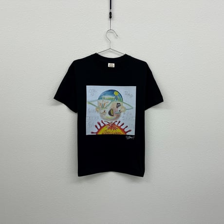 【長坂真護】Tシャツ「Our dad gives all to us soul sun 」(オーガニックコットン）