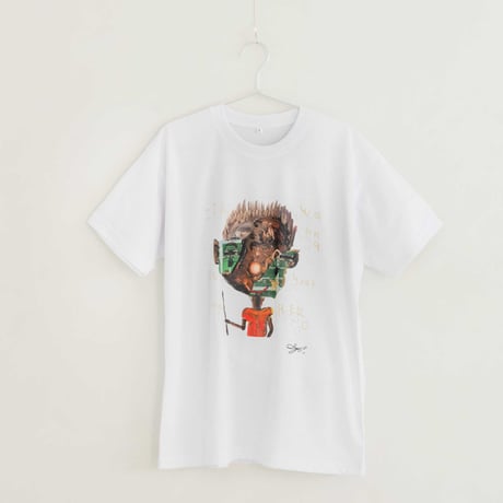 【長坂真護】Tシャツ「I wanna be your hero」（リサイクルポリエステル）