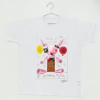 【長坂真護】Tシャツ「ふわふわうさぎ」（リサイクルポリエステル）