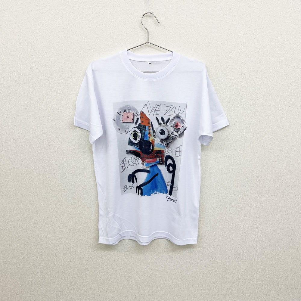 長坂真護】Tシャツ「NEZU ZOMBIE 」（リサイクルポリエステル） | MOON