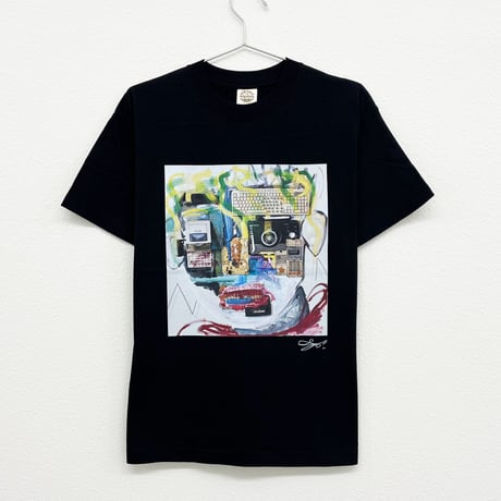 【長坂真護】Tシャツ「plastics Jackson」(オーガニックコットン）