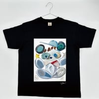 【長坂真護】Tシャツ「GET」(オーガニックコットン）