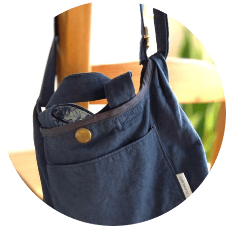 E-coche(Size:s) バッグインバッグ /2Way スマホショルダー　ネイビー